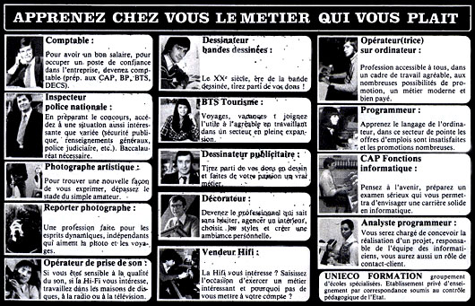 Apprenez le métier qui vous plait